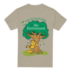 Garfield Mens Get In Touch T-Shirt / Sand